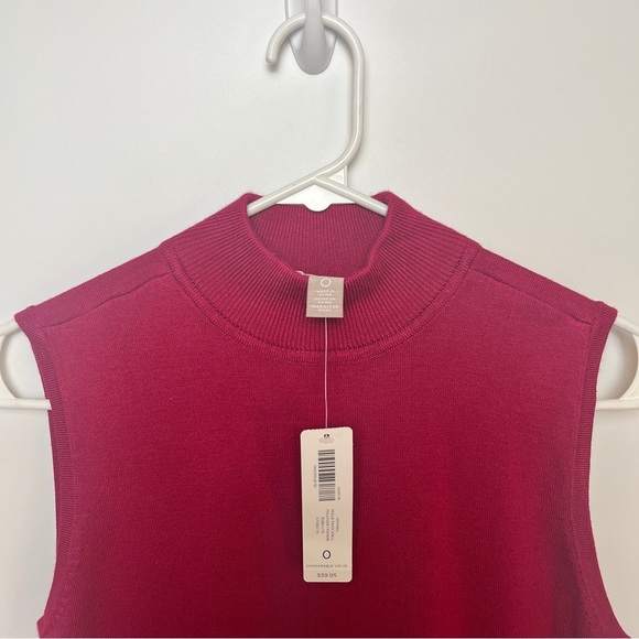 CHICO’S Classic Sweater Vest in Red Size 0 - Picture 3 of 7